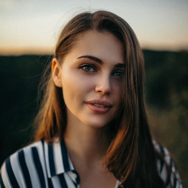 Woman with vibrant, healthy hair